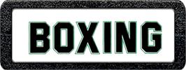 Top of cartridge artwork for RealSports Boxing on the Atari 2600.