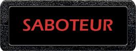Top of cartridge artwork for Saboteur on the Atari 2600.