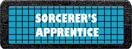Top of cartridge artwork for Sorcerer's Apprentice on the Atari 2600.