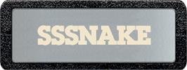 Top of cartridge artwork for Sssnake on the Atari 2600.