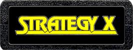 Top of cartridge artwork for Strategy X on the Atari 2600.