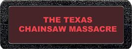 Top of cartridge artwork for The Texas Chainsaw Massacre on the Atari 2600.