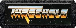 Top of cartridge artwork for Threshold on the Atari 2600.