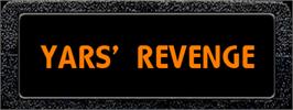 Top of cartridge artwork for Yars' Revenge on the Atari 2600.