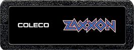 Top of cartridge artwork for Zaxxon on the Atari 2600.