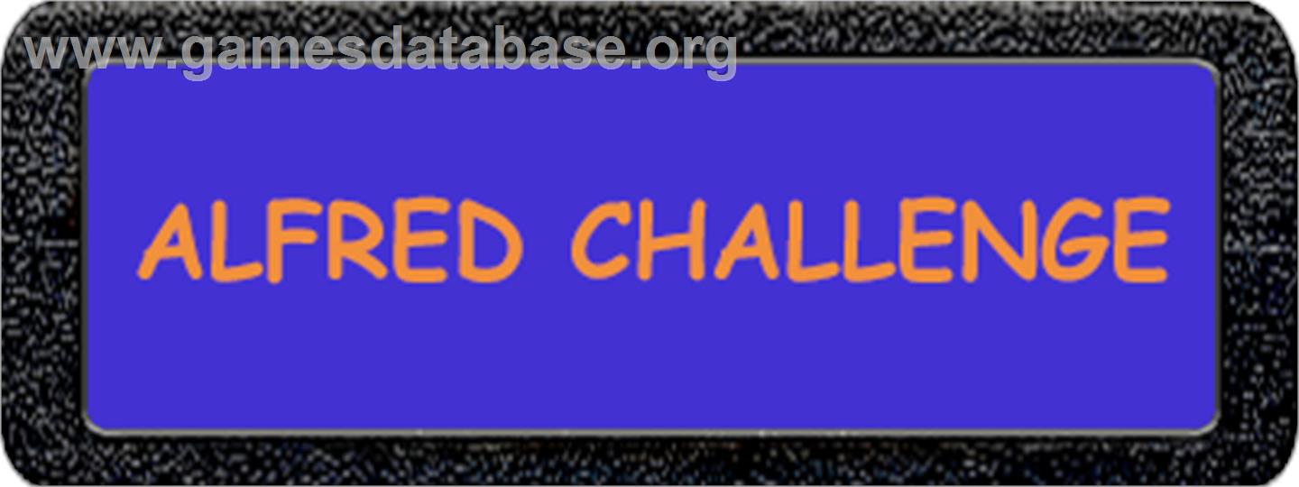 Alfred Challenge - Atari 2600 - Artwork - Cartridge Top