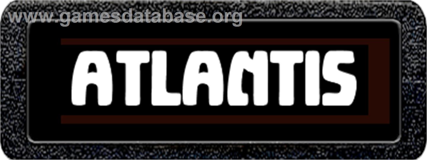 Atlantis - Atari 2600 - Artwork - Cartridge Top
