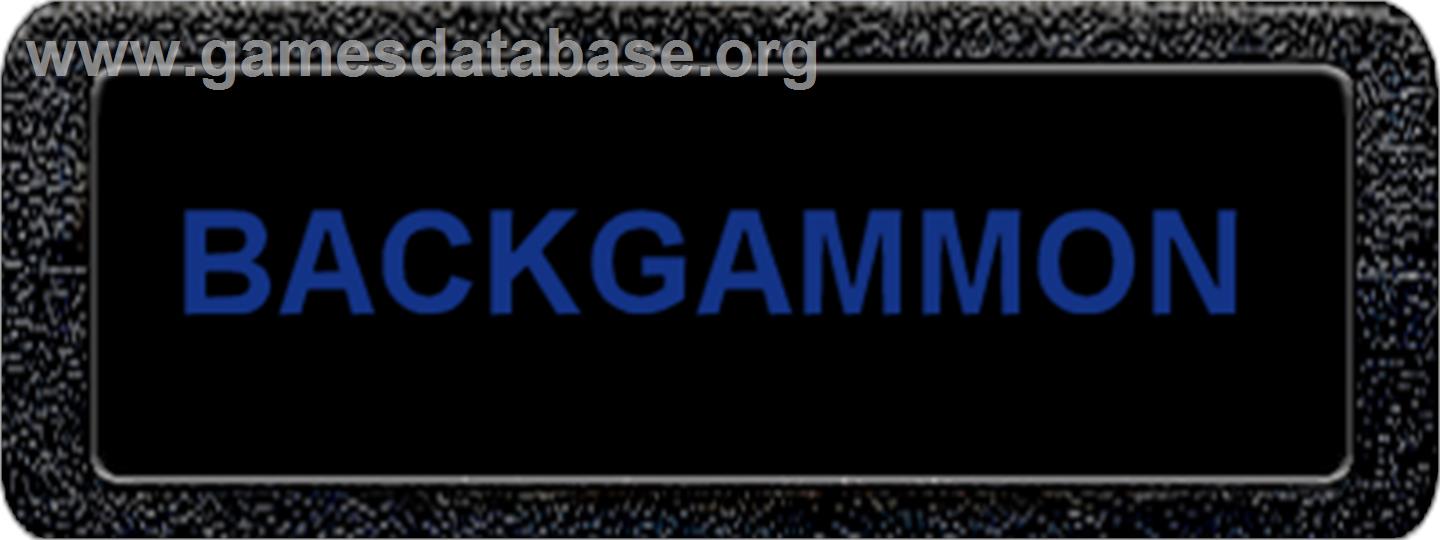 Backgammon - Atari 2600 - Artwork - Cartridge Top