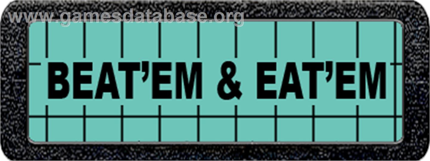 Beat 'Em & Eat 'Em/Lady in Wading - Atari 2600 - Artwork - Cartridge Top