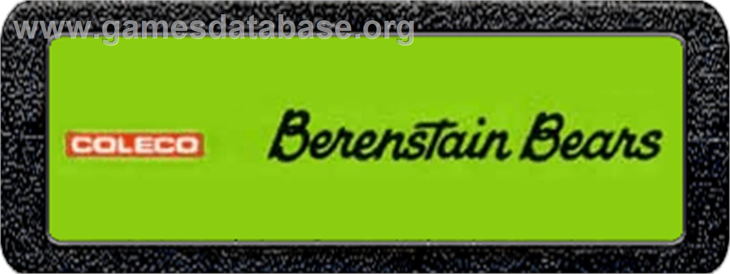 Berenstain Bears - Atari 2600 - Artwork - Cartridge Top