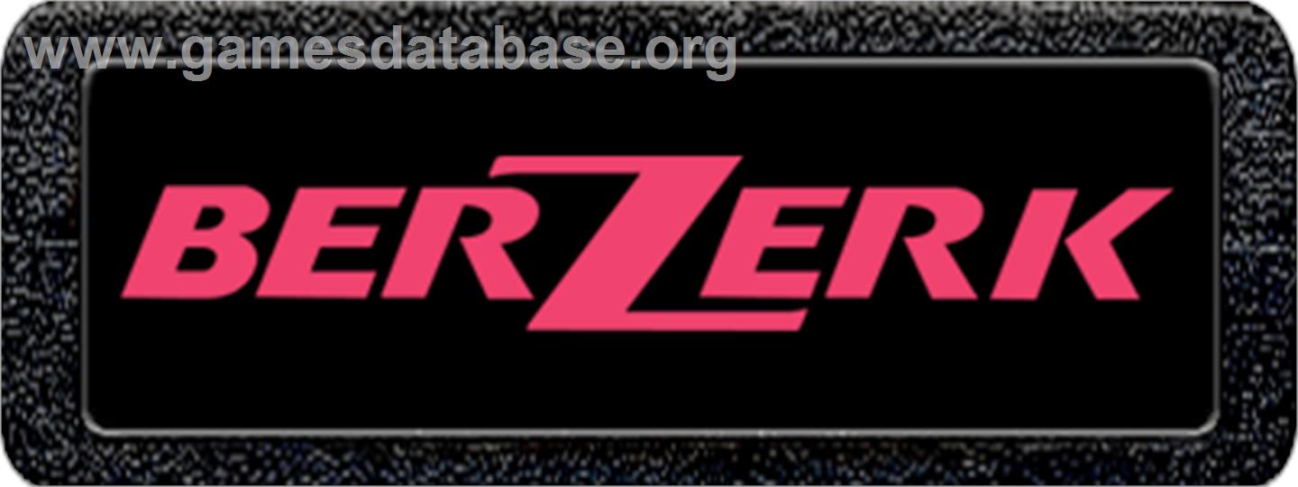 Berzerk - Atari 2600 - Artwork - Cartridge Top