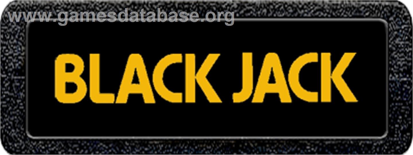 Blackjack - Atari 2600 - Artwork - Cartridge Top
