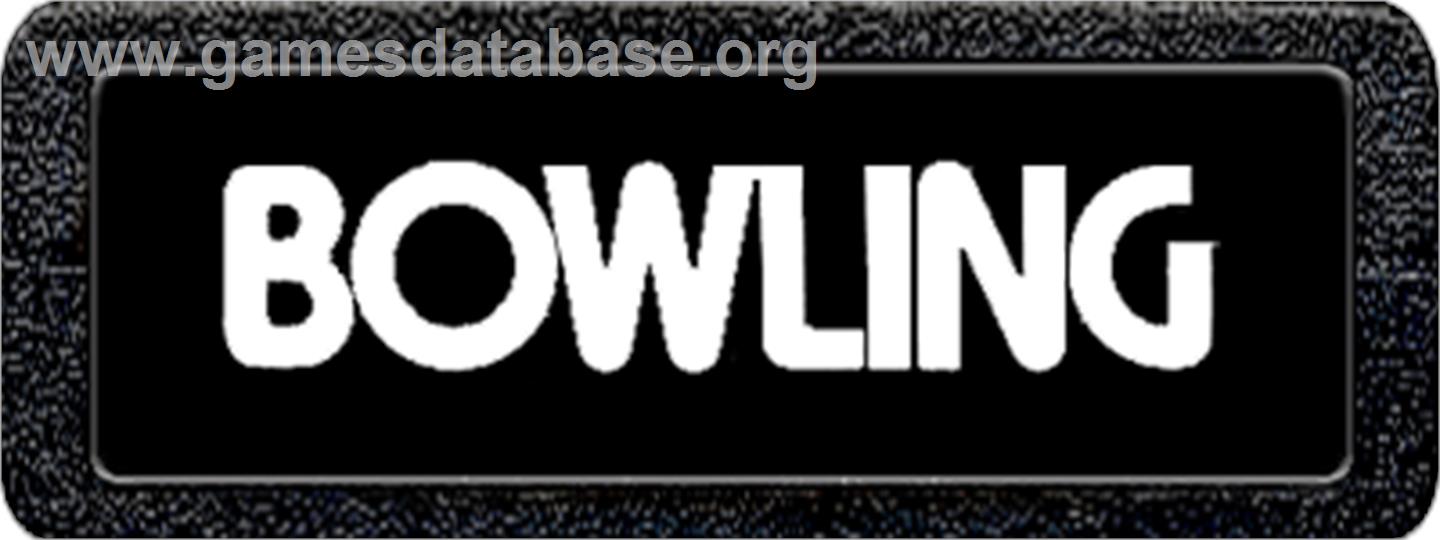 Bowling - Atari 2600 - Artwork - Cartridge Top