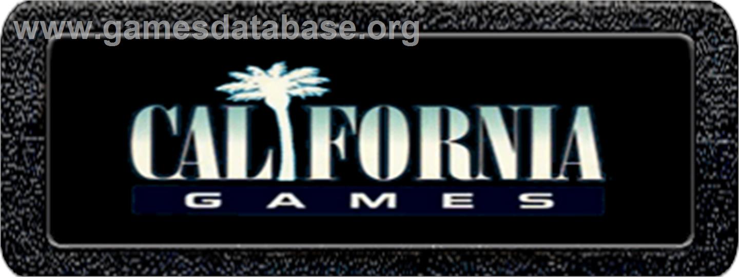 California Games - Atari 2600 - Artwork - Cartridge Top