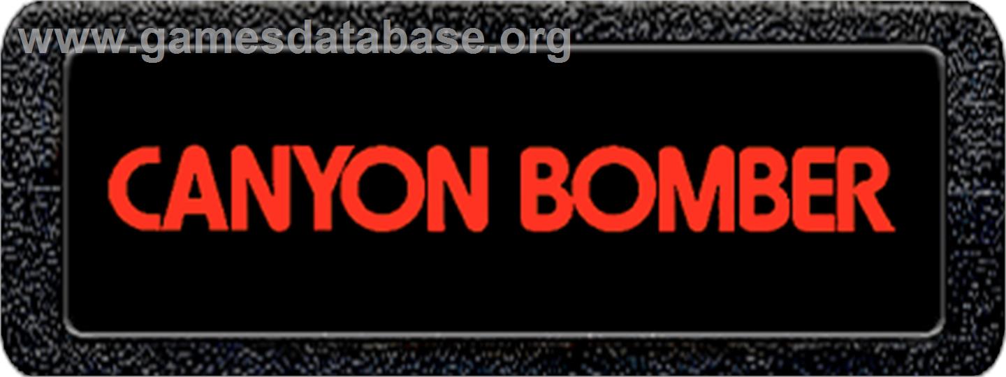 Canyon Bomber - Atari 2600 - Artwork - Cartridge Top