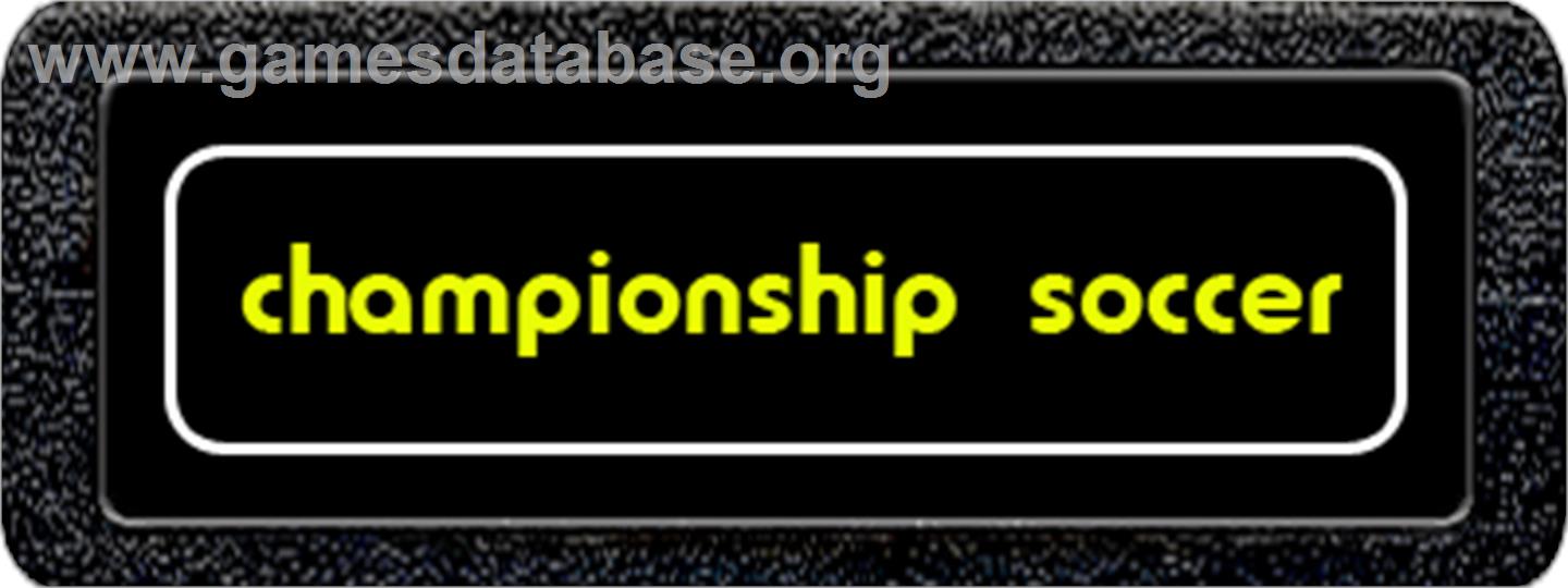 Championship Soccer - Atari 2600 - Artwork - Cartridge Top