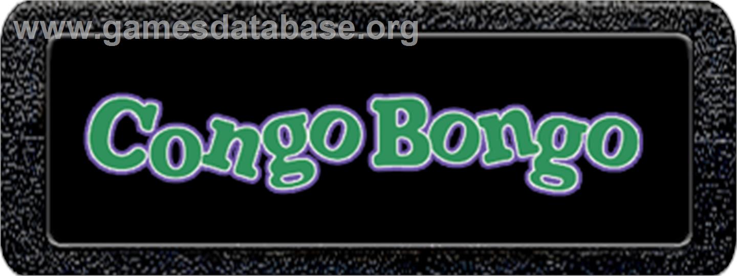 Congo Bongo - Atari 2600 - Artwork - Cartridge Top