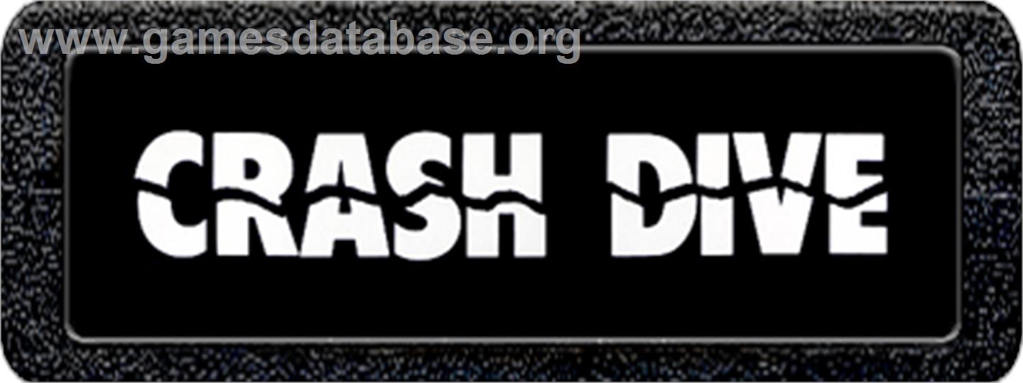 Crash Dive - Atari 2600 - Artwork - Cartridge Top