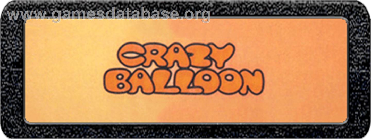 Crazy Balloon - Atari 2600 - Artwork - Cartridge Top