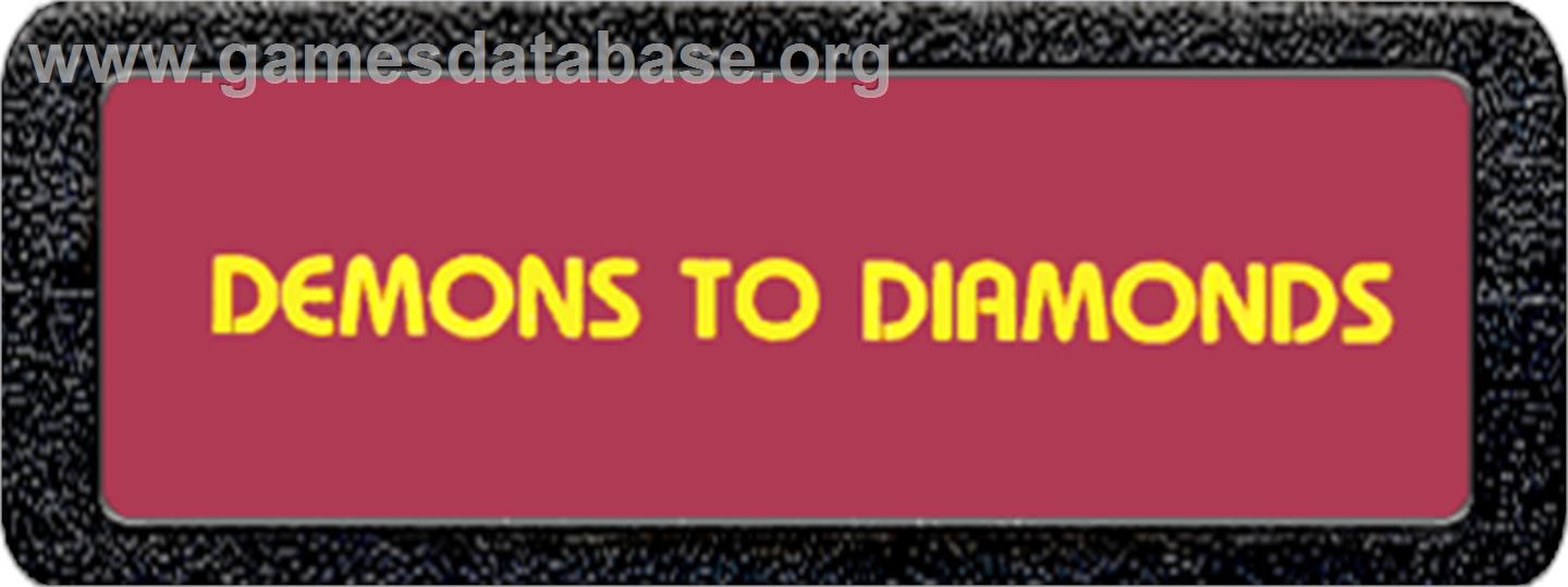 Demons to Diamonds - Atari 2600 - Artwork - Cartridge Top