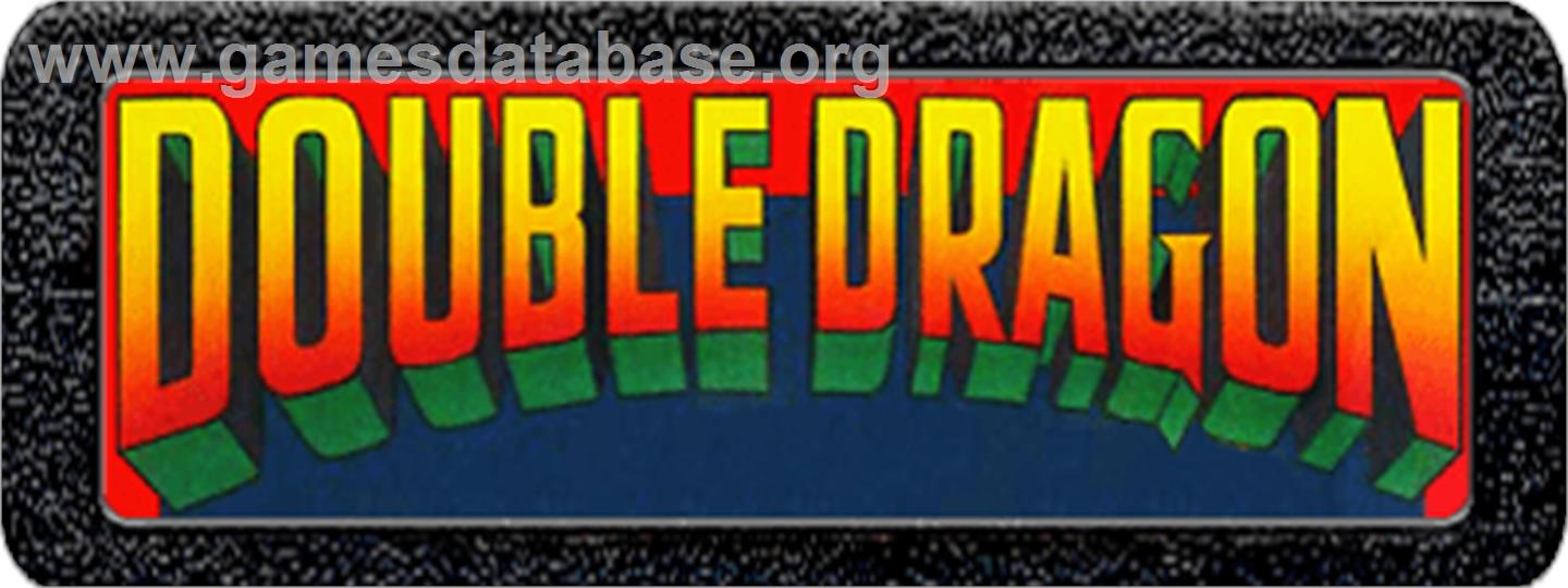 Double Dragon - Atari 2600 - Artwork - Cartridge Top