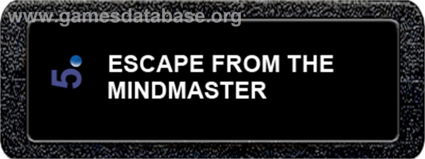 Escape from the Mindmaster - Atari 2600 - Artwork - Cartridge Top