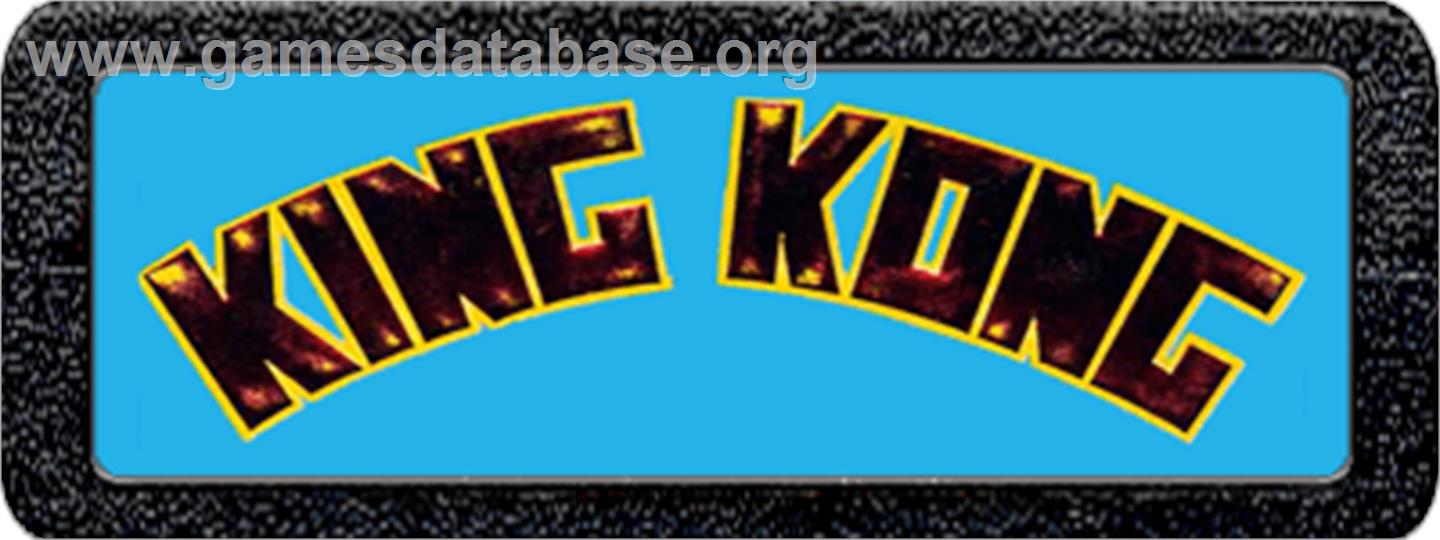 King Kong - Atari 2600 - Artwork - Cartridge Top