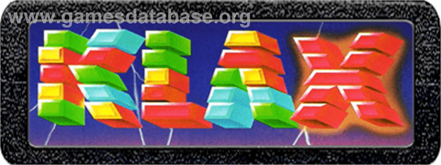 Klax - Atari 2600 - Artwork - Cartridge Top