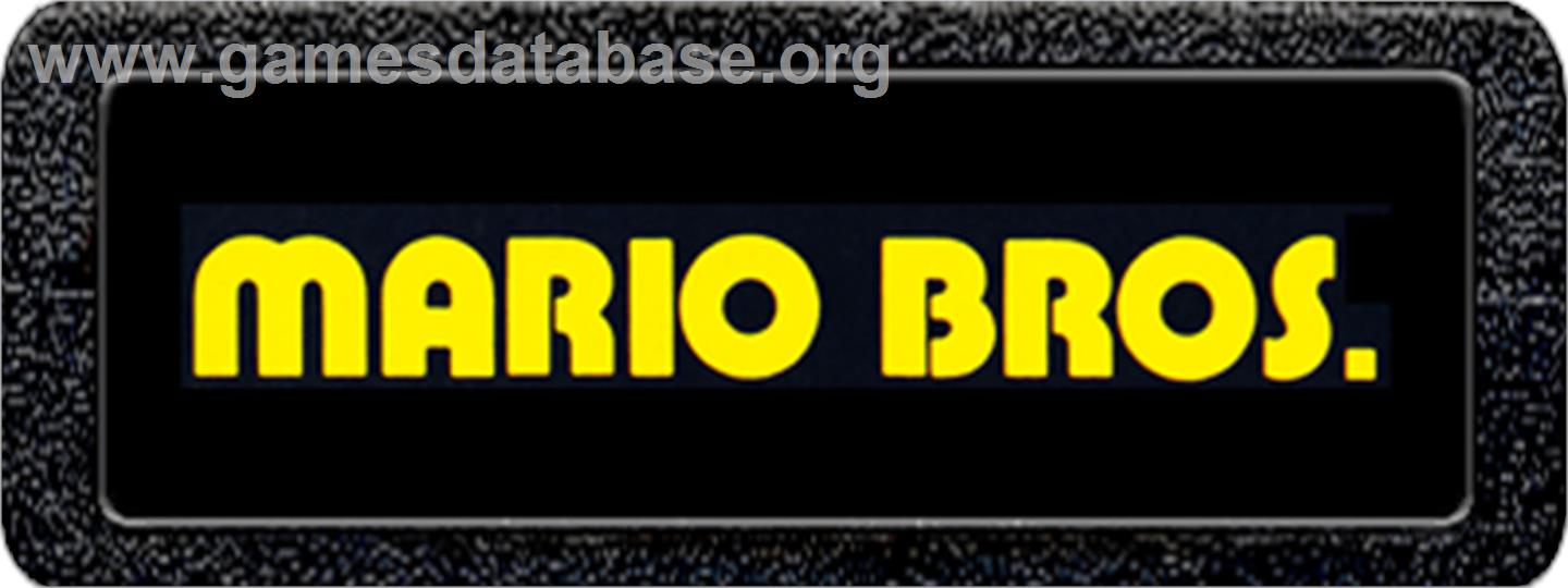 Mario Bros. - Atari 2600 - Artwork - Cartridge Top