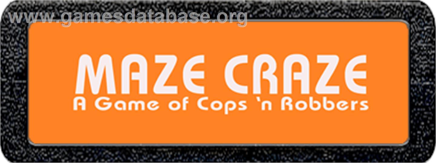 Maze Craze: A Game of Cops 'n Robbers - Atari 2600 - Artwork - Cartridge Top