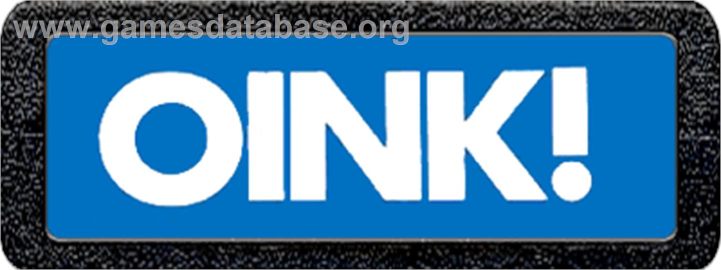 Oink! - Atari 2600 - Artwork - Cartridge Top