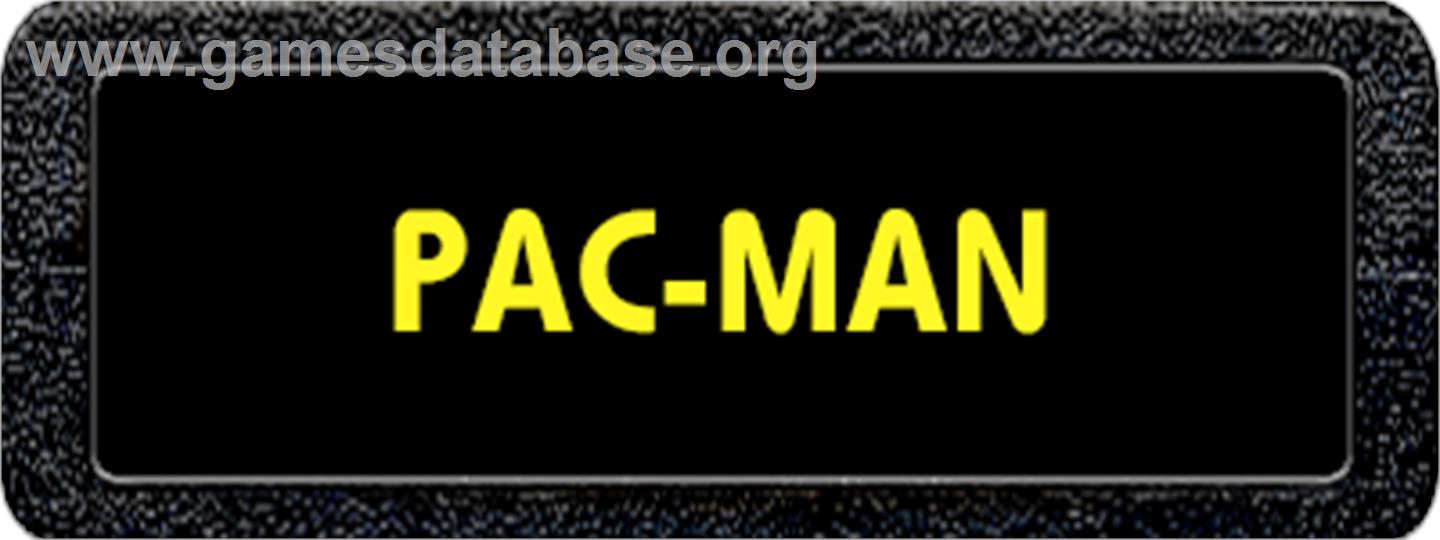 Pac-Man - Atari 2600 - Artwork - Cartridge Top