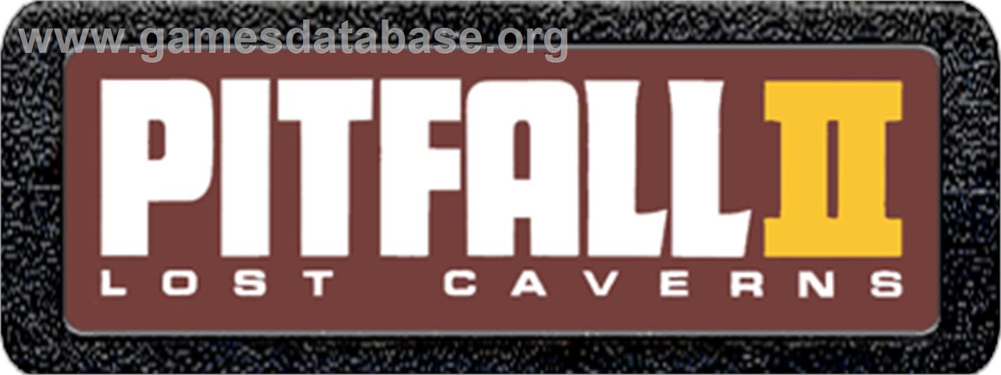Pitfall II: Lost Caverns - Atari 2600 - Artwork - Cartridge Top