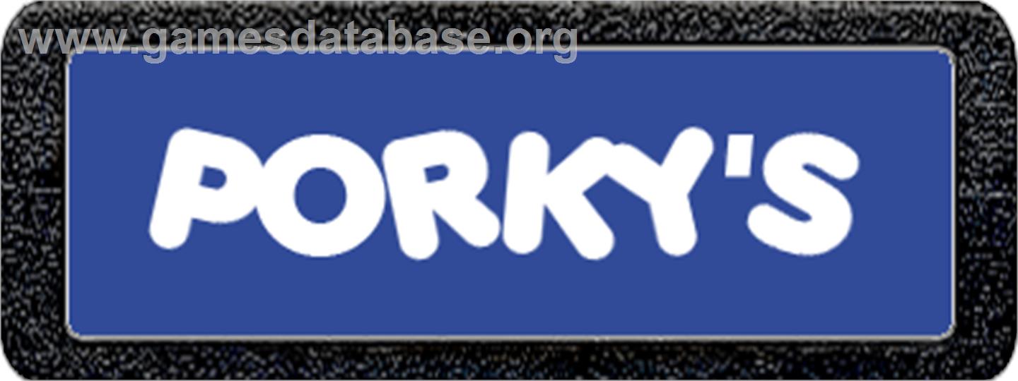 Porky's - Atari 2600 - Artwork - Cartridge Top