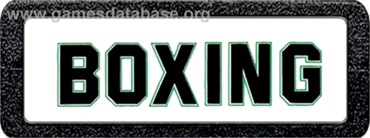 RealSports Boxing - Atari 2600 - Artwork - Cartridge Top