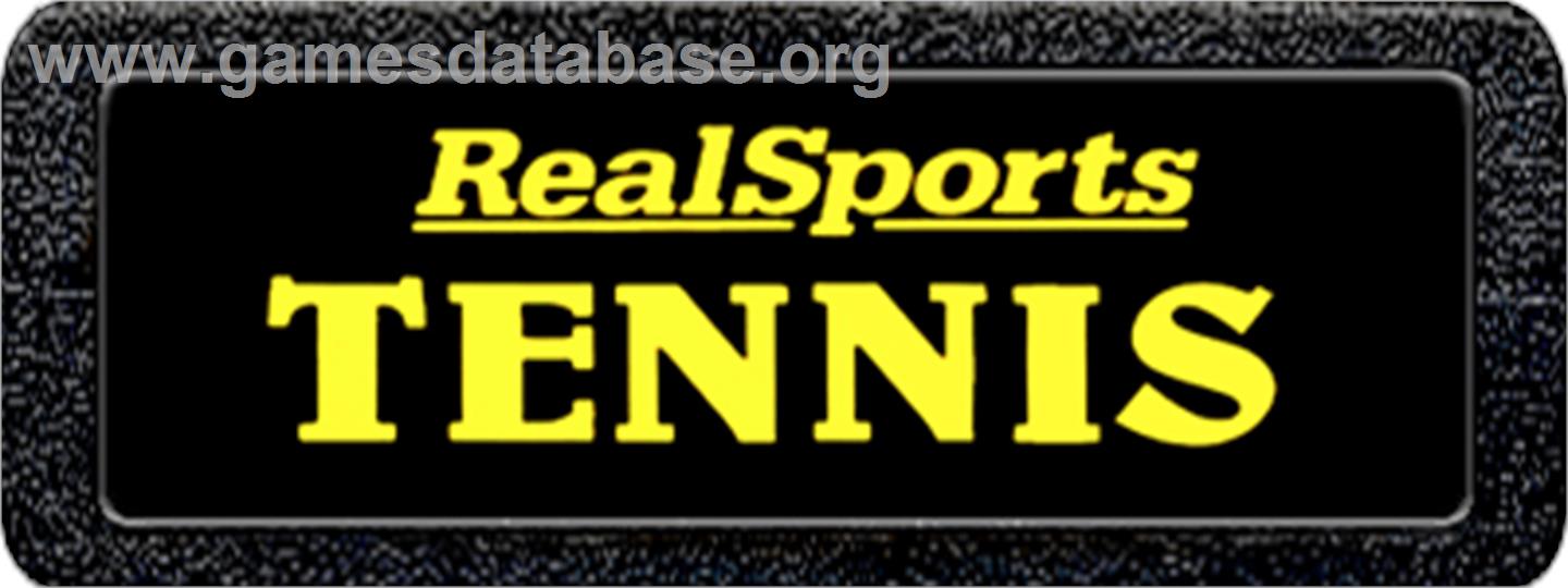 RealSports Tennis - Atari 2600 - Artwork - Cartridge Top