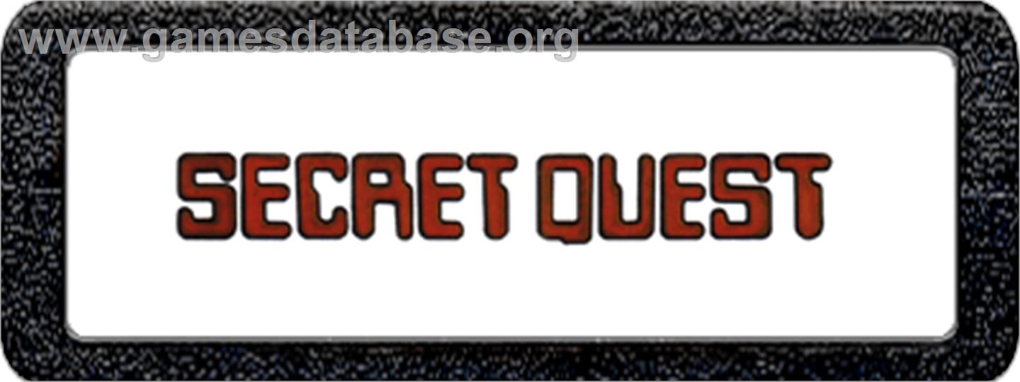 Secret Quest - Atari 2600 - Artwork - Cartridge Top