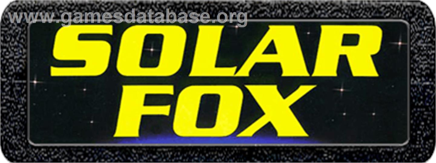 Solar Fox - Atari 2600 - Artwork - Cartridge Top