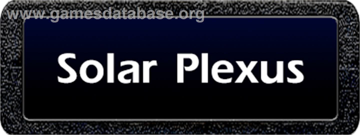 Solar Plexus - Atari 2600 - Artwork - Cartridge Top