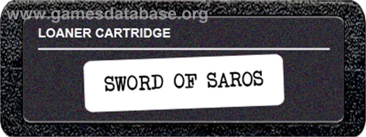 Sword of Saros - Atari 2600 - Artwork - Cartridge Top