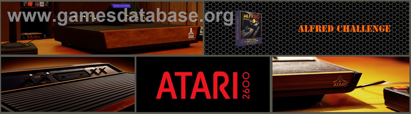 Alfred Challenge - Atari 2600 - Artwork - Marquee