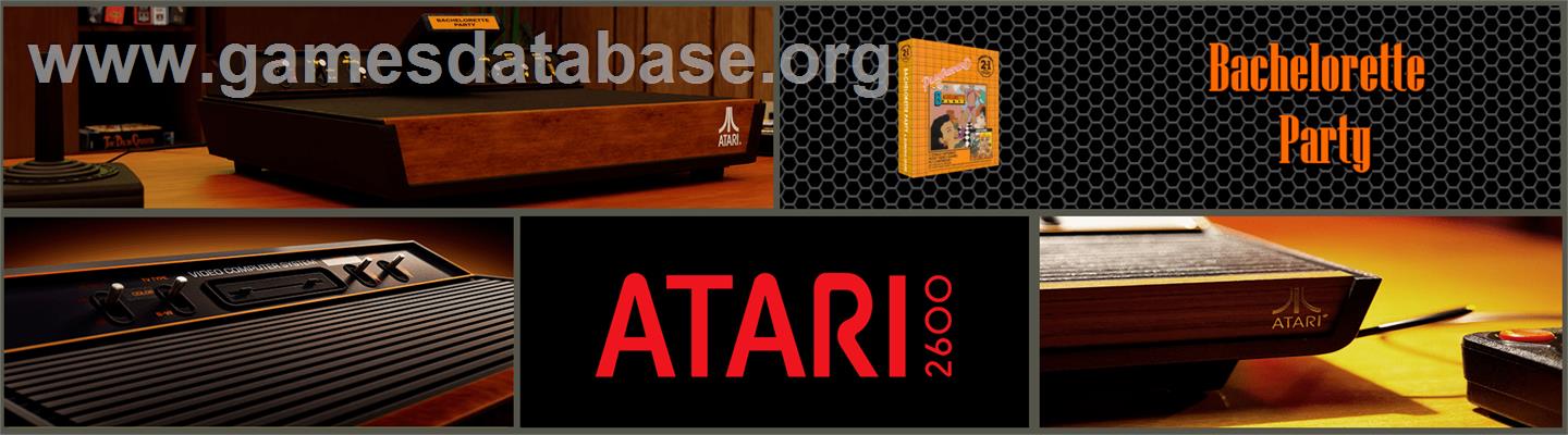 Bachelorette Party/Burning Desire - Atari 2600 - Artwork - Marquee