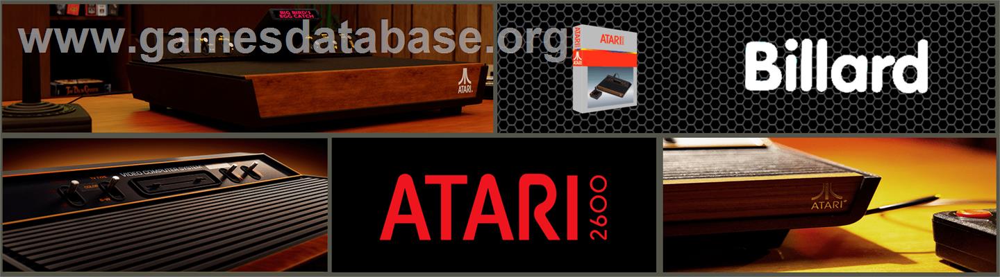 Billard - Atari 2600 - Artwork - Marquee