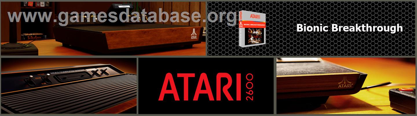 Bionic Breakthrough - Atari 2600 - Artwork - Marquee