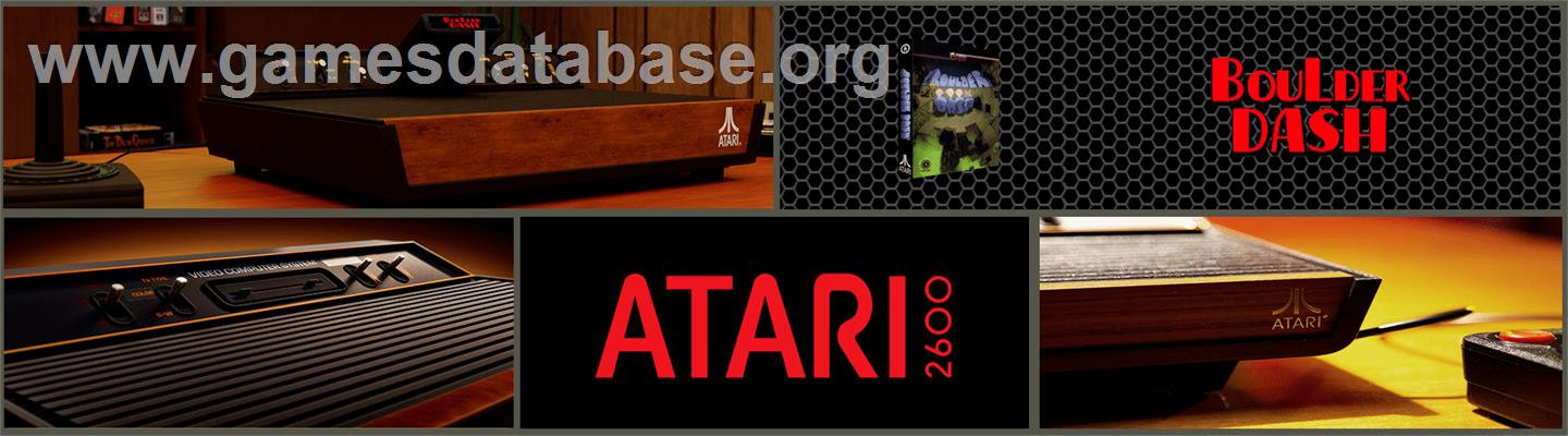Boulder Dash - Atari 2600 - Artwork - Marquee