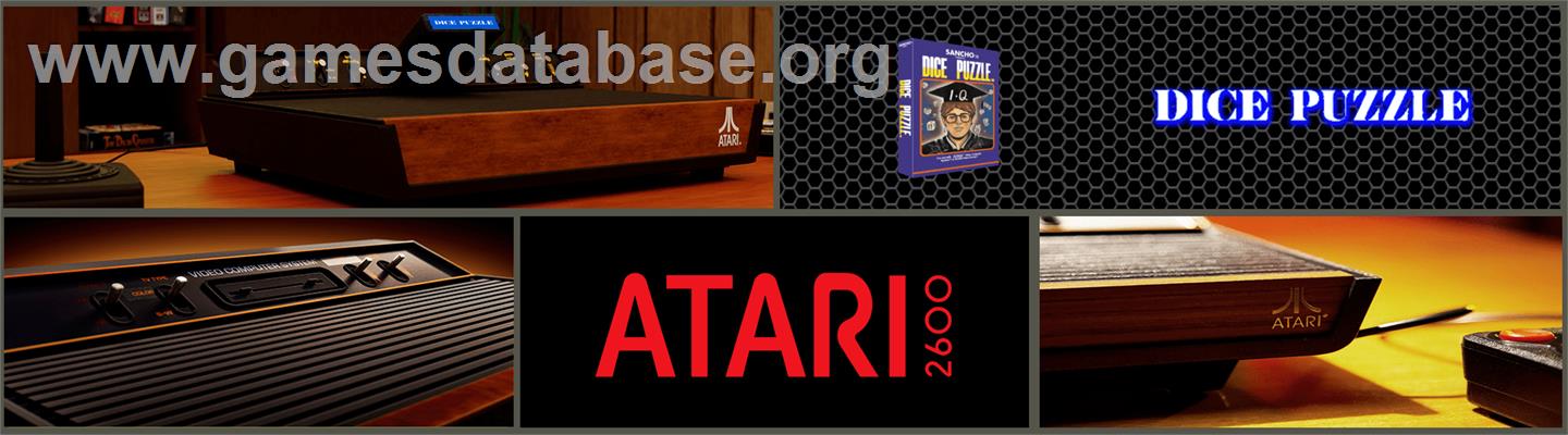 Dice Puzzle - Atari 2600 - Artwork - Marquee