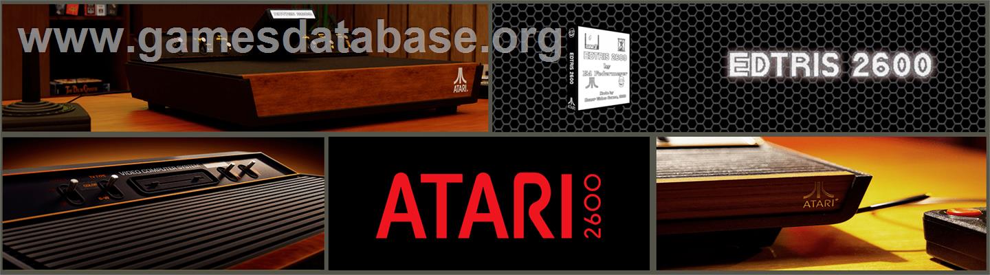 Edtris 2600 - Atari 2600 - Artwork - Marquee