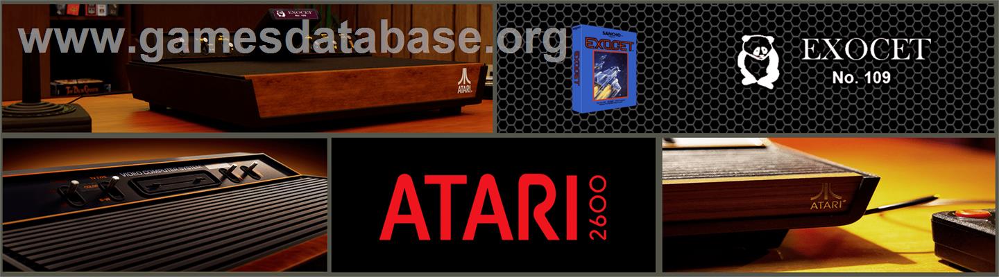 Exocet - Atari 2600 - Artwork - Marquee