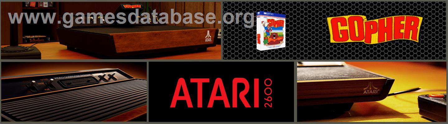 Gopher - Atari 2600 - Artwork - Marquee