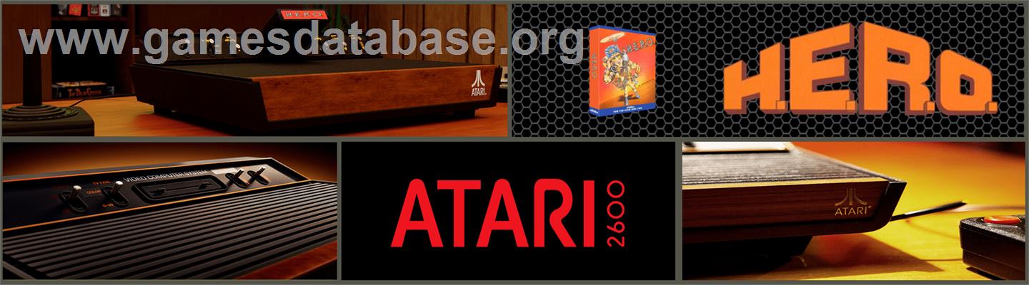 H.E.R.O. - Atari 2600 - Artwork - Marquee